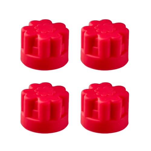 Silikon-Wasserflaschenöffner, kleine Wasserflaschenöffner, Silikon-Flaschenöffner, einfaches Flaschenöffnungswerkzeug für Küche, Blumenform, 4 Stück von GWOZI