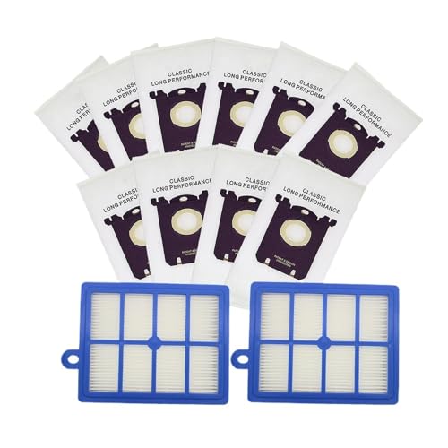 10 Staubsaugerbeutel For S-Bag Und 2 H12-Filter, Kompatibel Mit Philips Electrolux Staubsaugerteilen Von. von GWSBBRATM