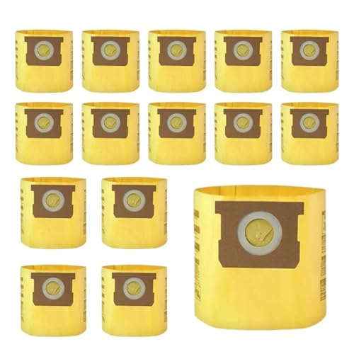 15er-Pack Nass-/Trockenstaubsaugerbeutel 91964 Typ D, Hohe Effizienz, Kompatibel Mit Shop Vac, 4 Gal Allaround Plus Staubsaugerfilterbeutel. von GWSBBRATM
