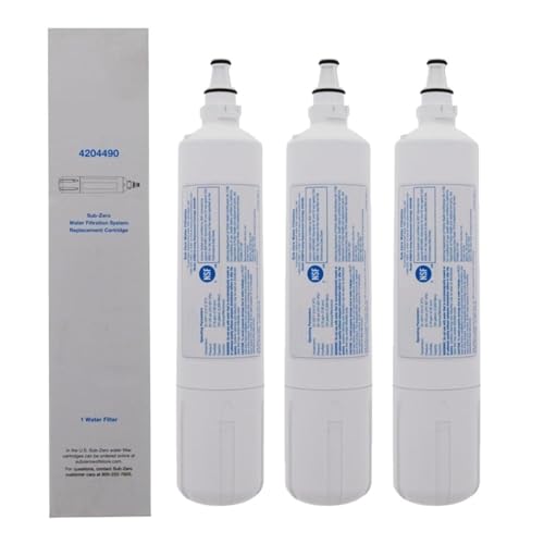 Kompatibel Mit Sub-Zero 4204490, Kühlschrank-Wasserfilter For 4290510 F1000. Passend For Einbau-, PRO48- Und Integrierte Kühlschränke.(3Pcs) von GWSBBRATM