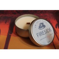 Fireside Duftkerze Soja | Handgegossen 100% Natürliches Sojawachs Maskuline Kerze Geschenke Für Ihn von GWSelfcare