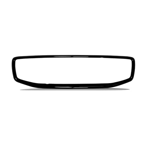 Auto Emblem Aufkleber für Volvo V60 2018-2022,Front Grille Kühlergrill Logo Abzeichen Badge Abziehbilder Schwarz 3D ABS Metall Auto Styling Tuning Dekoration Zubehör,Frame von GWWXM