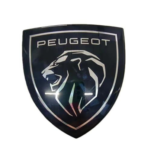 Auto Emblem für Peugeot 308 SW 2021-2023 2024,Neues Schild Auto Front Grille Kühlergrill Aufkleber Logo Abzeichen Badge Abziehbilder 3D Metall Auto Ersatz Tuning Zubehör von GWWXM
