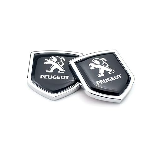Auto Emblem für Peugeot Partner Van Long,Auto Front Motorhaube Kofferraum Grille Aufkleber Logo Abzeichen Badge Abziehbilder 3D Metall Auto Ersatz Tuning Zubehör von GWWXM