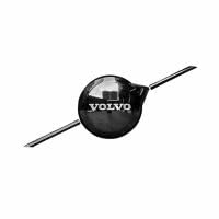 GWWXM Auto Emblem Aufkleber für Volvo V60 2023 2024,Schwarz ABS Badge Logo Selbstklebend Abzeichen Marke Etikett Frontgrill Zeichen Auto Dekoration Tuning Zubehör,B-Without Camera von GWWXM
