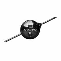 GWWXM Auto Emblem Aufkleber für Volvo XC60 2022 2023 2024,Schwarz ABS Badge Logo Selbstklebend Abzeichen Marke Etikett Frontgrill Zeichen Auto Dekoration Tuning Zubehör,A-with Camera von GWWXM