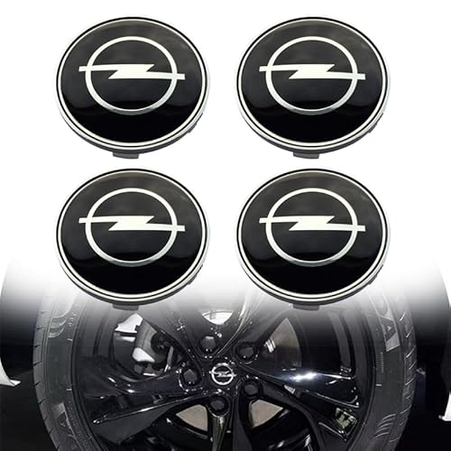 GWWXM Radnabenkappen für Opel Mokka,ABS Nabenkappen Nabendeckel Nabenabdeckung Radmutterkappen Radnabenkappen Radnabenabdeckung Radnabendeckel Felgendeckel Zubehör,A-58mm von GWWXM