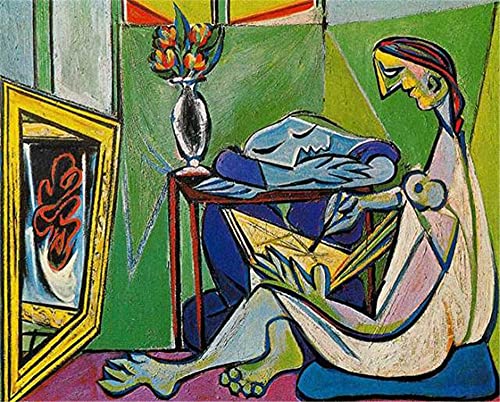 5D Diamond Painting Set Picasso Berühmte Gemälde - Maler und kontemplatives Modell - Wanddekoration Kunsthandwerk Mosaik Malerei Geschenke 30×40cm von GWYDYB