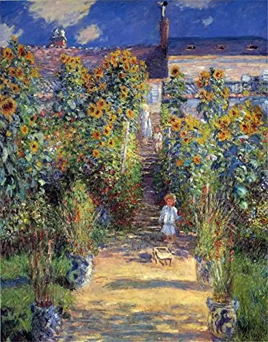 GWYDYB Claude Monets berühmte Gemälde - Wet Immonet Gardens - DIY 5D Diamond Art Painting Kits Kreuzstich Stickerei Dekoration Geschenke 40×50cm von GWYDYB