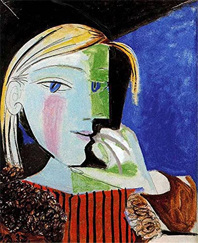 DIY 5D Diamond Painting by Number Kits Strass Stickerei Kunst Handwerk für Wohnkultur - Picasso Berühmte Gemälde Sitzende Frau 30×40cm von GWYDYB