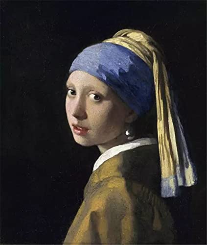 GWYDYB 5D Diamond Painting Sets Johannes Vermeer - Mädchen mit Perlenohrringen - Wanddekoration Kunsthandwerk Mosaik Malerei Geschenke 40×50cm von GWYDYB