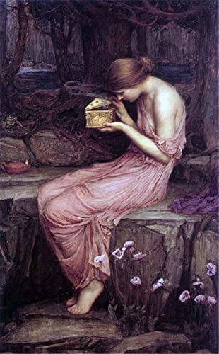 GWYDYB DIY 5D Diamond Painting Sets, Berühmte Gemälde von John William Waterhouse - Pushk öffnet die Goldbox - Wanddekoration 30×40cm GWYDYB DIY 5D Diamond Painting Sets, Berühmte Gemälde von John William Waterhouse - Pushk öffnet die Goldbox - Wanddekoration 30×40cm von GWYDYB