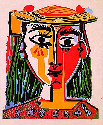GWYDYB Pablo Picasso Berühmte Gemälde - Frau mit Hut - DIY 5D Diamond Painting Kits Stickerei Strass Kunst Dekoration Geschenke 30×40cm GWYDYB Pablo Picasso Berühmte Gemälde - Frau mit Hut - DIY 5D Diamond Painting Kits Stickerei Strass Kunst Dekoration Geschenke 30×40cm von GWYDYB