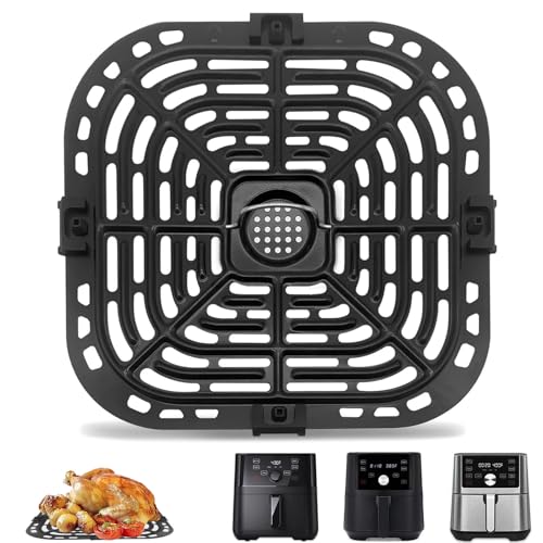 Air Fryer Ersatzteile für Instant Vortex 6 in 1 6QT Gourmia GAF735 6 QT Air Fryer Original Ersatz Air Fryer Grillplatte Grillpfanne Crisper Plate Tray Rack Teile, Spülmaschinenfest von GWYSY