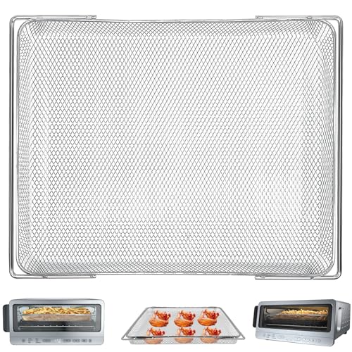 GWYSY Ersatzkorb für Luftfritteuse für Ninja Flip-Toaster und Luftfritteuse SP151, 34,8 x 27,7 cm, lebensmittelechter Edelstahl, Ersatzteile, Zubehör, Grillrost, spülmaschinenfest von GWYSY