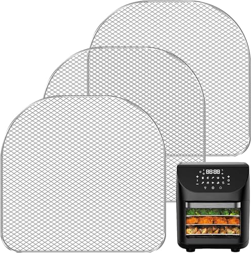 GWYXC Air Fryer Rack für Ofen, 3 Stück Air Fryer Ofen Zubehör Dehydrator Rack Ersatztablett Kühlgitter für Chefman 6,3 Qt Air Fritteuse, Power XL Airfryer Pro 6QT Pro Plus 10 Quart Ofen 6QT 12,5QT von GWYXC