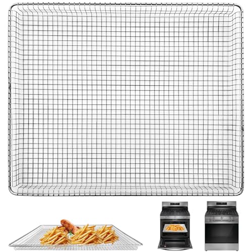 GWYXC Fritteuse Edelstahl-Korb, Ersatz für Frigidaire-Toaster, Heißluftfritteuse, Konvektionsofen, 47,7 x 39,2 cm, Netz-Fritteusenkorb, Drahtgestell, Zubehörteile, spülmaschinenfest GWYXC Fritteuse Edelstahl-Korb, Ersatz für Frigidaire-Toaster, Heißluftfritteuse, Konvektionsofen, 47,7 x 39,2 cm, Netz-Fritteusenkorb, Drahtgestell, Zubehörteile, spülmaschinenfest von GWYXC