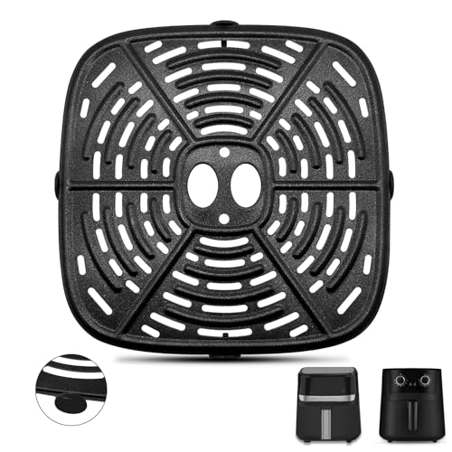 GWYXC Luftfritteuse Ersatzteile für Holstein Housewares 4,4 QT Luftfritteuse, 20,3 x 20,3 cm, Luftfritteuse, Grillpfanne, Grillplatte, Crisperplatte, Zubehör, Tablett für Black+Decker Purify 4QT Air GWYXC Luftfritteuse Ersatzteile für Holstein Housewares 4,4 QT Luftfritteuse, 20,3 x 20,3 cm, Luftfritteuse, Grillpfanne, Grillplatte, Crisperplatte, Zubehör, Tablett für Black+Decker Purify 4QT Air von GWYXC