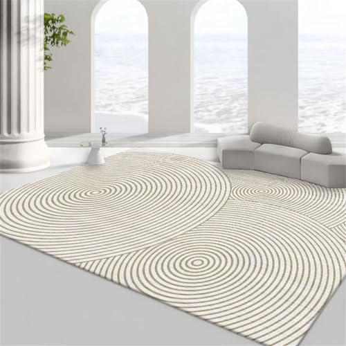 GX-YJX Wohnzimmer Teppichboden Rutschfester Teppich Design-Lounge-Teppiche, Linien-Teppiche, leicht maschinenwaschbare Teppiche Teppiche Waschbar 80X160CM von GX-YJX