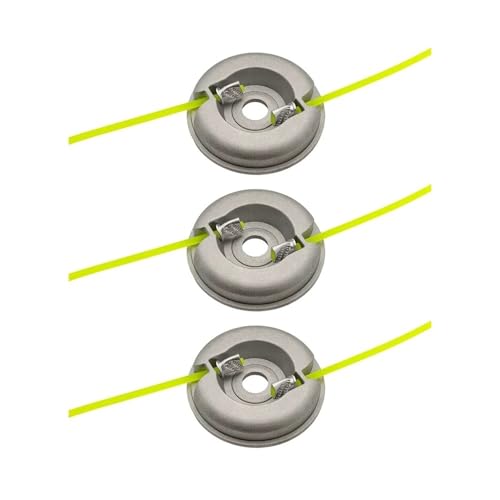 Passend for Rasenmäher 1-3 Stück Aluminium Mähkopf mit 2 Schnittlinien(3PCS) von GXAOeUX