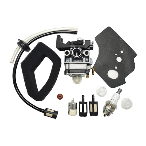 for GX25 GX35 HHT35 HHT35S FG110 Rasenmäher GX35 Vergaser Vergaser Dichtung Zündkerze Öl Rohr Schlauch Kit(1 Set) von GXAOeUX