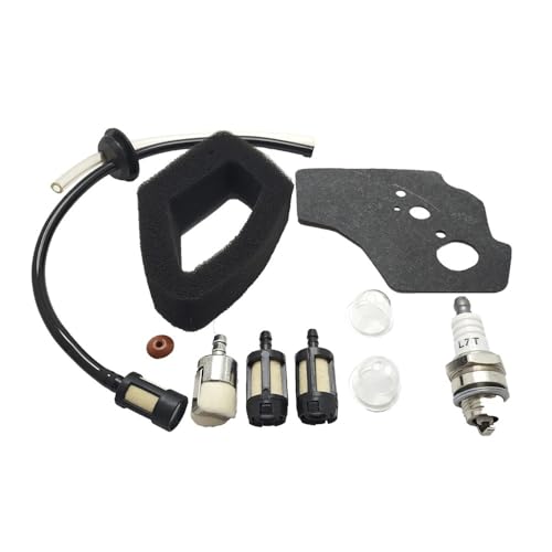 for GX25 GX35 HHT35 HHT35S FG110 Rasenmäher GX35 Vergaser Vergaser Dichtung Zündkerze Öl Rohr Schlauch Kit(Accessories) von GXAOeUX