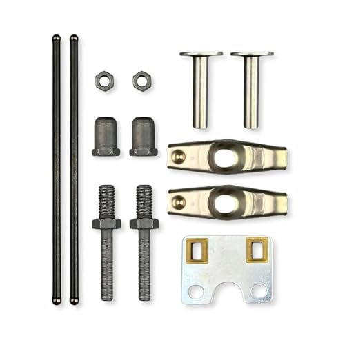 for GX390 Ventilkipphebelbaugruppe, geeignet for Rasenmäher mit GX270 GX340-Motor, mit Stößelstangenführung, Ventilstößel 14451-Z4M-000 von GXAOeUX