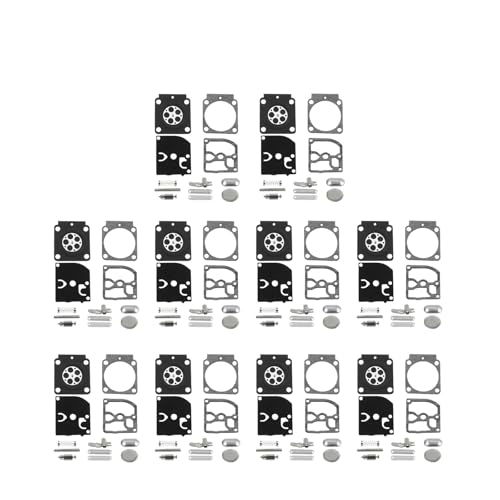 for RB-100 C1Q HS45 FS55 FS38 BG45 MM55 Kettensäge Vergaser Reparatur und Wiederaufbau Dichtung Kit(10PCS) von GXAOeUX