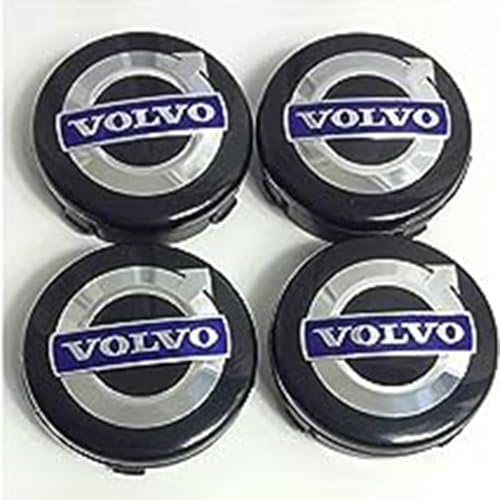 GXDFC 4 Stück 62mm Auto Radnabenkappen für Volvo S60 S90 XC40 XC60 V90 V60 S40 S80L, Legierung Wasserdicht Staubdicht Radnabenabdeckung Auto Tuning Zubehör von GXDFC