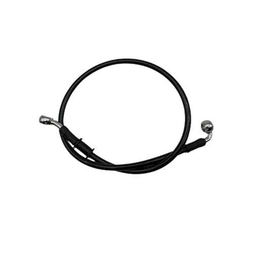 GXFCASE 28 Bis 90 Grad 10 Mm 300 Mm Bis 2200 Mm Motorrad-Hydraulikbremsschlauch Kabelkupplung Ölleitung Rohr Für ATV Rennrad Schwarz Motorrad Bremsschlauch(Black 140cm) von GXFCASE