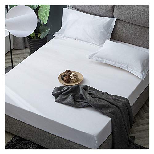 GXFWJD Spannbettlaken 100% Ägyptische Baumwolle 25 cm Tief Matratzenhöhe Weich Solide Hotel-Bettwäsche Seidig Weiches Spannbetttuch Bettlaken Mit RundumGummizug Waschbar von GXFWJD