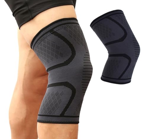 GXGM 1 Stück Kniebandage, Sport-Kniebandage, Anti-Rutsch-Kniebandage für linkes und rechtes Knie, Arthrose-Kniebandage, geeignet für Frauen/Männer, Arthritis-Unterstützung, Bandverletzungsschutz von GXGM