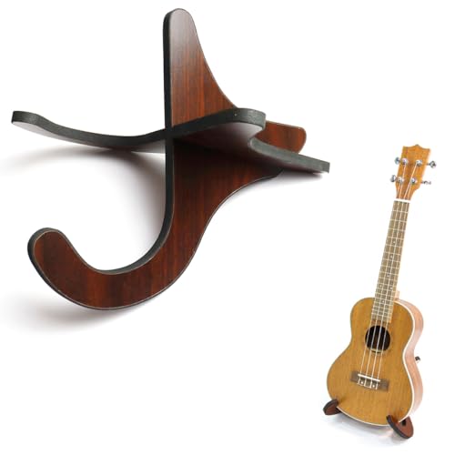 GXGM Ukulele Ständer,Tragbarer Hölzerner Gitarrenständer,Faltbarer X förmiges Gestell,Ukuleleständer,gitarrenständer Holz von GXGM