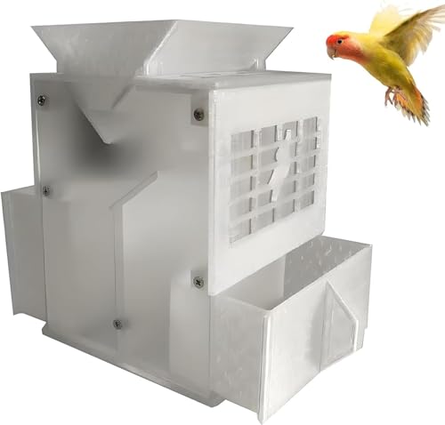 Geflügelfutterschalengebläse, Elektrischer Getreidetrenner, Vogelfutterschalengebläse, Effektive Getreidetrennung, 2 Schubladen, for Hirse, Sonstiges Getreide, Melonenkerne(4) von GXGSDM