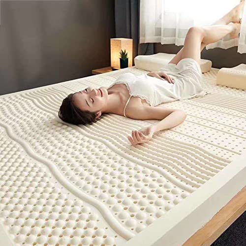 100% Natur-Latex Matratze,Kompression Und Keine Verformung, Wabenporenbelüftung, Weich Und Bequem,Naturkautschuk Matratze,5cm,200x220cm(79x86in) von GXHLLGCY