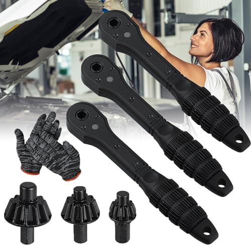 2 in 1 Drill Chuck Ratchet Spanner, Universal Double Head Chuck Key Replacement Tool for Drill, Multi-Function Ratcheting Drill Chuck Key (3pcs) von GXHNB