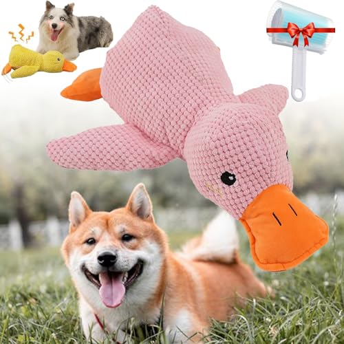 GXHNB Biovet Md Quacko Calming Duck Toy, Biovet Md Duck Toy, Cute No Stuffing Quacking Ducks for Indoor, Dog Toy of Chew-Resistant & Machine-Washable (pink,Small) von GXHNB