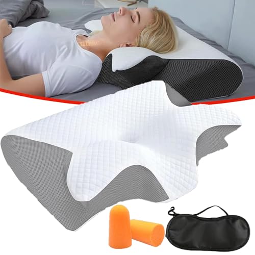 Otpedic Nackentraum Ergonomische UnterstüTzung füR Deinen Nacken, Ergonomischer Schlafkomfort zur Schmerzlinderung - Orthopädisches TraumKisse (Grau) von GXHNB