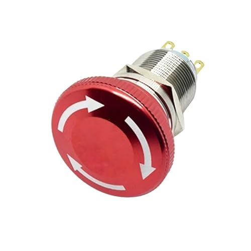 16mm 19mm 22mm Emergency Stop Switch mushroom push button stop switch 1no1nc 2no2nc latching switch on off(19mm mushrooom,1NO1NC) von GXHOVYKWP