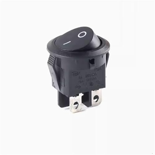 1pcs 20mm Round Rocker Switch Square 6A 250V 10A 125V 3/4 Pin ON OFF Round Switch(Black 4P2T) von GXHOVYKWP