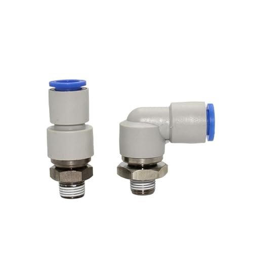 360° Rotary Connectors Pneumatic Air Fitting Swivel Joint High Speed Rotation 6/8/10/12mm MaleThread M5 1/4 1/2 Quick Coupling(10-03) von GXHOVYKWP