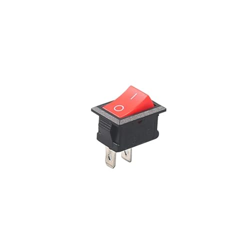 5/10Pcs Boat Rocker Switch 6A 21x15mm SPST 2Pin 10MM*15MM 3A 250V KCD11 Snap-in on/Off Mini Push Button Auto Car Truck Switch(Red,5PCS_21X15MM) von GXHOVYKWP