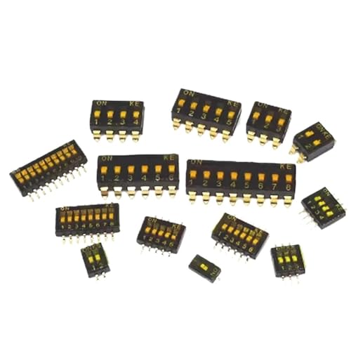 5pcs SMD SMT Slide Type Switch 1P 2P 3P 4P 5P 6P 8P 10P 1.27mm Position Way DIP Black Pitch Toggle Switch Black Snap Switch(5P) von GXHOVYKWP