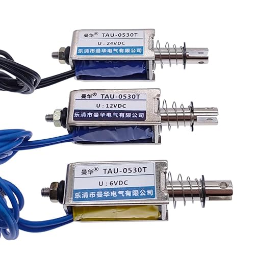 DC 12V 24V push&pull Type Frame electromagnet 0530T travel distance 10mm Keepping Force700g Solenoid with Adjustable nut(24V) von GXHOVYKWP