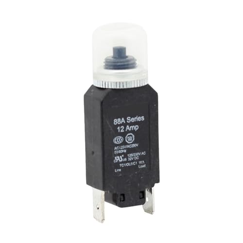 GXHOVYKWP Automatischer Schalter 3A 4A 5A 6A 8A 10A 12A 16A Thermoschutzschalter Überlastschutz für Transformatormotoren (3A) von GXHOVYKWP