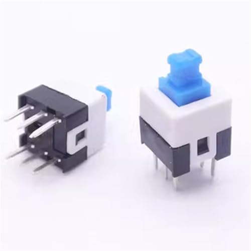 Tact Tactile Mini On Off Self-Locking Switch Push Button Momentary Latching 5.8 * 5.8/7 * 7/8 * 8/8.5 * 8.5mm DIP 6 Pin(8x8,10 pieces) von GXHOVYKWP