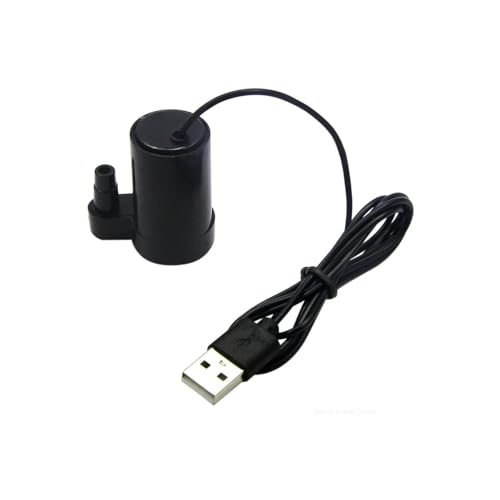 USB 5V Low Voltage Small Water Pump Micro Mini Submersible Pump Ultra Quiet Usb Hydroponic Vegetable Planting Craft Fountain(Vertical black) von GXHOVYKWP