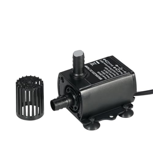 USB DC5V 4.8W Ultra-quiet Mini Brushless Water Pump Waterproof Submersible Fountain Aquarium Circulating 300L/H Lift 300cm(2.4W) von GXHOVYKWP