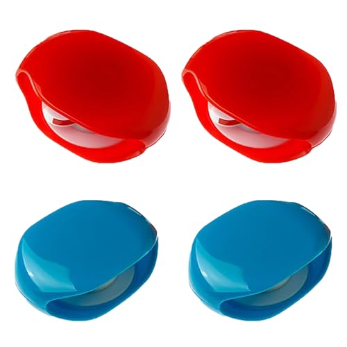 Automatic cord reel, Retractable Recovery Cord Reel Wire Collection Organizer, for USB Cables, Headphone Cable, Data Charging Cable Tangle (2*Red+2*Blue) von GXJIXf