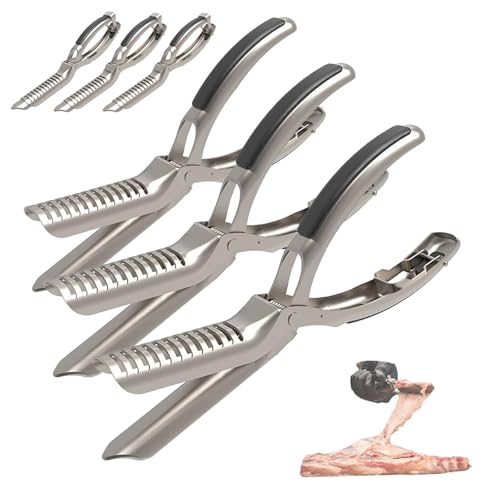 Stainless Steel Rib Membrane Remover Tool, Rib Prep Tool, Ergonomic Design, Kitchen Gadgets for Barbecue Enthusiasts & Chefs (3 PCS) von GXJIXf